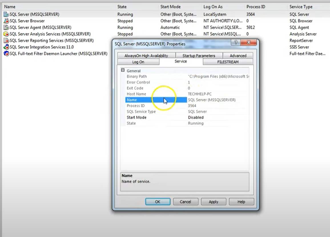 sql server - name